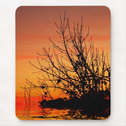 Sunset Abstracte Mousepad Muismat (Voorkant)