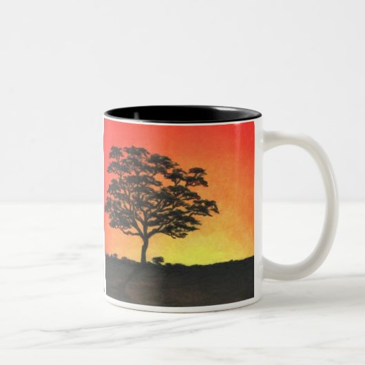 Sunset Acacia Tweekleurige Koffiemok (Rechts)