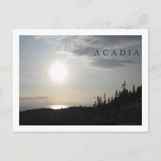 Sunset - Acadia National Park Briefkaart (Voorkant)