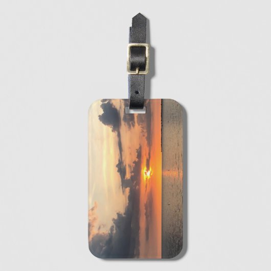 Sunset Acrylic Bagagelabel (Voorkant (verticaal))