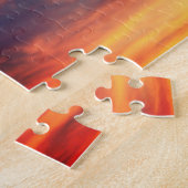 Sunset Afbeelding Schilderachtig Aangepast kerstca Legpuzzel (Zijkant)