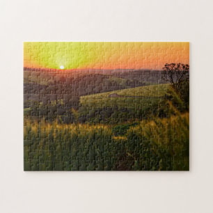 Sunset Agriculture Wheat Legpuzzel