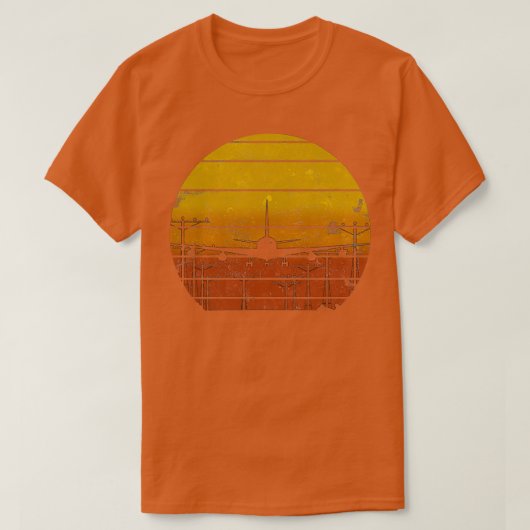 Sunset Airliner  T-shirt (Design voorkant)