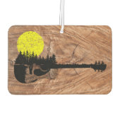Sunset akoestische gitaar - Rustic Wood Luchtverfrisser (Achterkant)