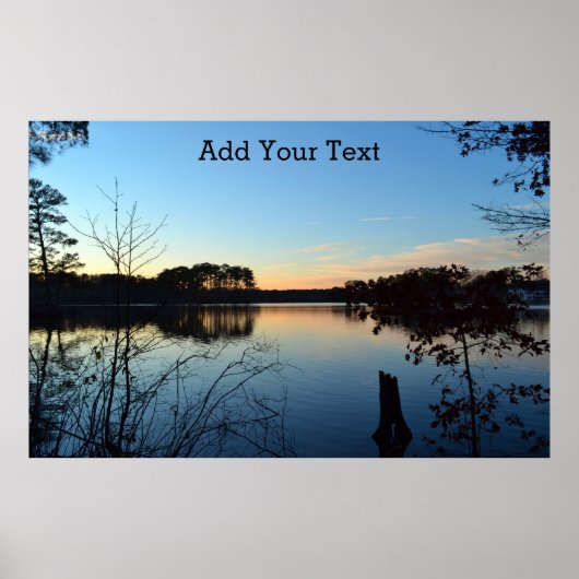 Sunset 'Almost Gone' van Shirley Taylor Poster (Voorkant)