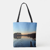 Sunset 'Almost Gone' van Shirley Taylor Tote Bag (Achterkant)