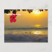 Sunset Aloha uit Hawaii Briefkaart (Voorkant)