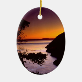 Sunset Anacortes Fidalgo Island Keramisch Ornament