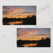 Sunset and Boat Visitekaartje (Voorkant / Achterkant)