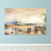Sunset and Moonrise Canvas Afdruk (Insitu (Houten vloer))