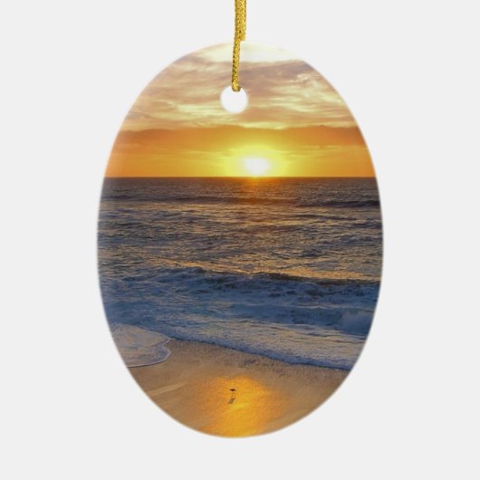 Sunset and Rocks Keramisch Ornament (Voorkant)