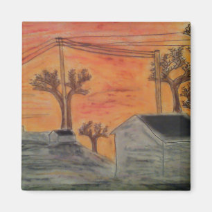 Sunset and shadows magneet