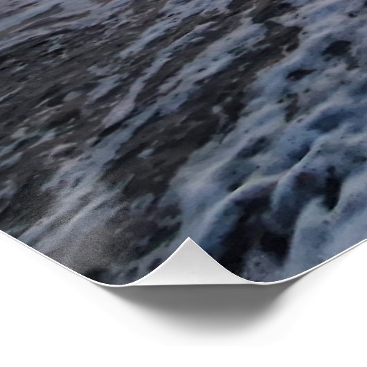 Sunset and soft waves perfect poster (Hoek)