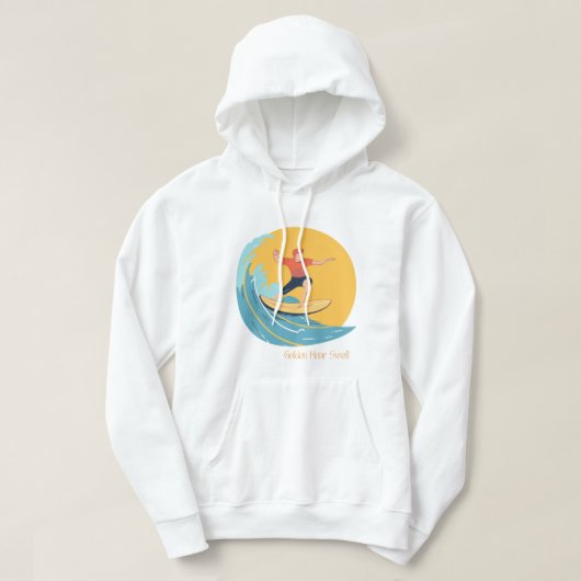 Sunset and Surfing Hoodie (Design voorkant)