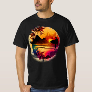 Sunset and Surfing T-shirt