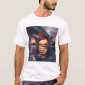 Sunset Arches – Modern Architecture Over Reflectiv T-shirt (Voorkant)