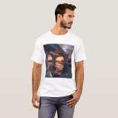 Sunset Arches – Modern Architecture Over Reflectiv T-shirt (Voorkant volledig)