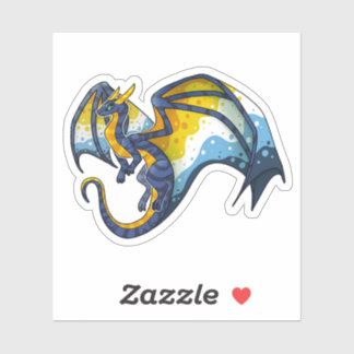 "Sunset" Aroace Pride Dragon Sticker