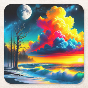 Sunset Art Kartonnen Onderzetters