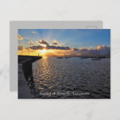 Sunset at Arrecife, Lanzarote, Briefkaart (Voorkant / Achterkant)