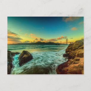 Sunset at Baker Beach Briefkaart