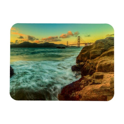 Sunset at Baker Beach Magneet (Horizontaal)