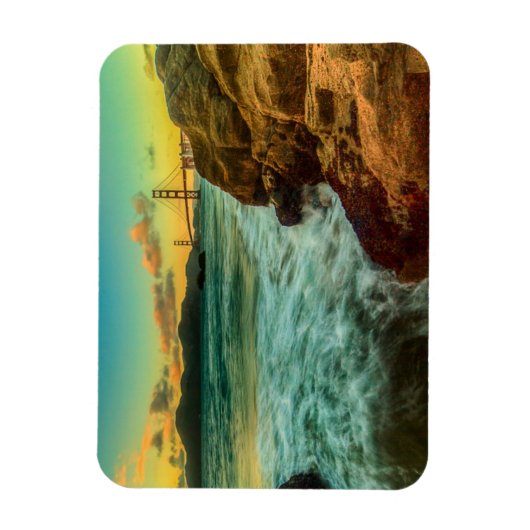 Sunset at Baker Beach Magneet (Verticaal)