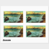 Sunset at Baker Beach Rechthoekige Sticker (Vel)
