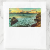 Sunset at Baker Beach Rechthoekige Sticker (Tas)
