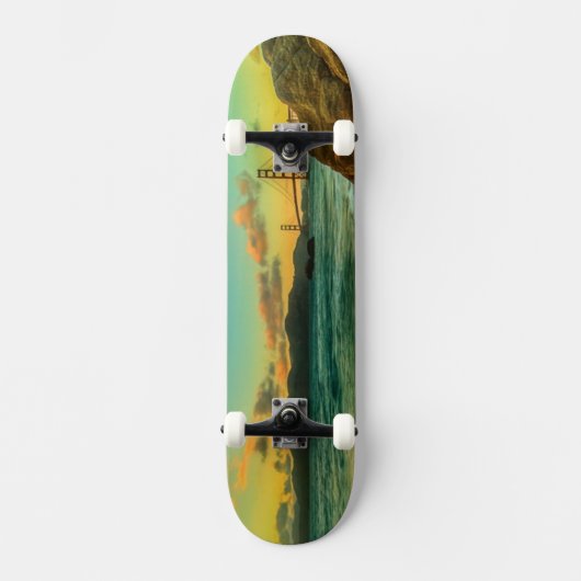 Sunset at Baker Beach Skateboard (Voorkant)