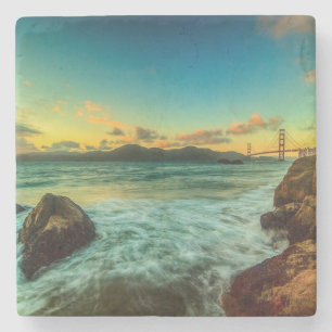 Sunset at Baker Beach Stenen Onderzetter