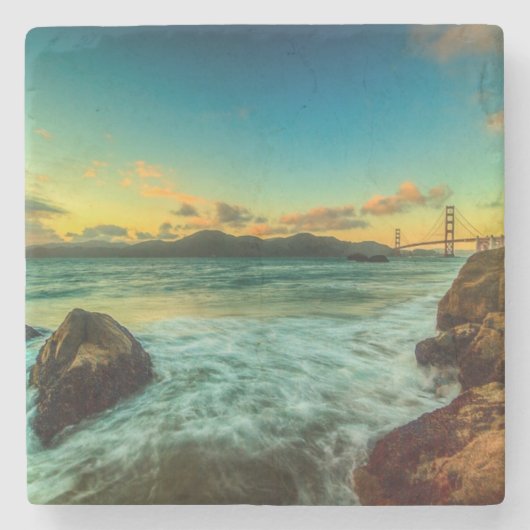 Sunset at Baker Beach Stenen Onderzetter (Voorkant)