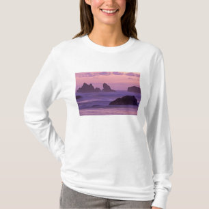 Sunset at Bandon Beach Zee Stacks. T-shirt