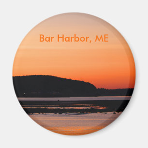 Sunset at Bar Harbor Magnet
