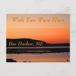 Sunset at Bar Harbour Briefkaart