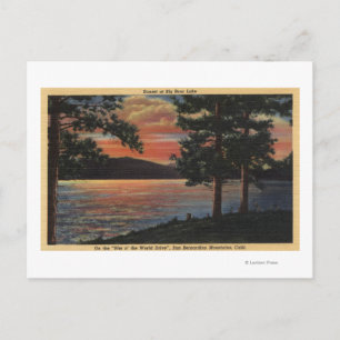Sunset at Big Beer Lake Briefkaart