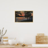 Sunset at Big Beer Lake Poster (Keuken)