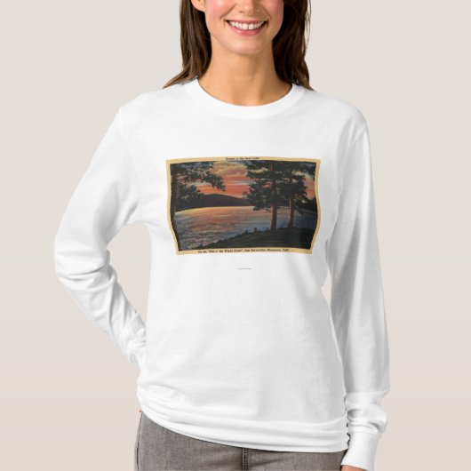 Sunset at Big Beer Lake T-shirt (Voorkant)