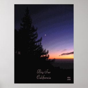 Sunset at Big Sur, Katiamaria Photos & Design TM Poster