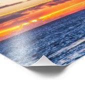 Sunset at Black Rock Photo Print Foto Afdruk (Hoek)