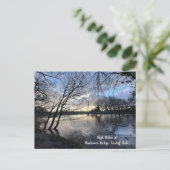 Sunset at Blackweir Bridge, Cardiff Briefkaart (Staand voorkant)