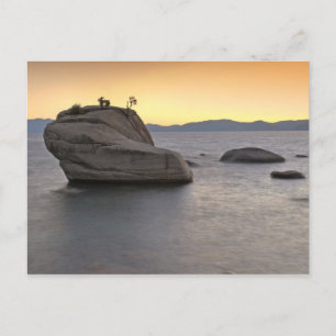 Sunset at Bonsai Rock, Lake Tahoe... Briefkaart