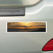 Sunset at Brighton Beach Bumpersticker (Op auto)