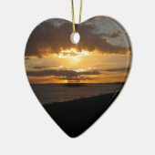 Sunset at Brighton Beach Keramisch Ornament (Links)