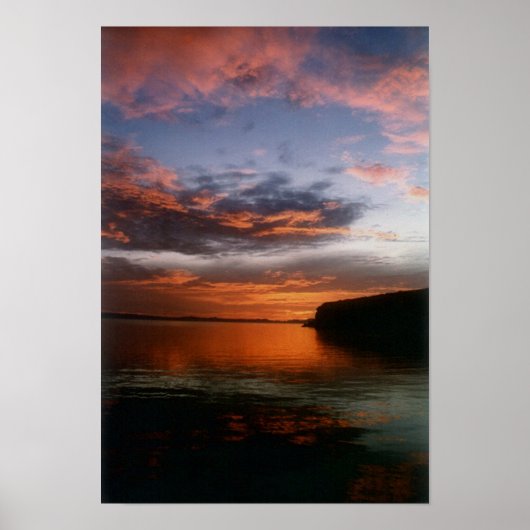 Sunset at Buster's Cove Poster (Voorkant)