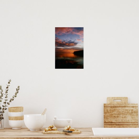 Sunset at Buster's Cove Poster (Keuken)