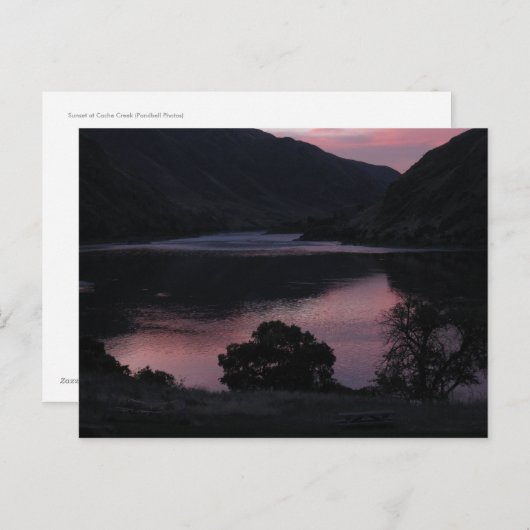 Sunset at Cache Creek Briefkaart (Voorkant / Achterkant)