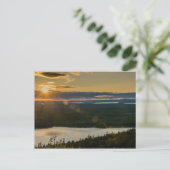 Sunset at Cadillac Mountain Acadia NP Briefkaart (Staand voorkant)