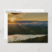 Sunset at Cadillac Mountain Acadia NP Briefkaart (Voorkant / Achterkant)