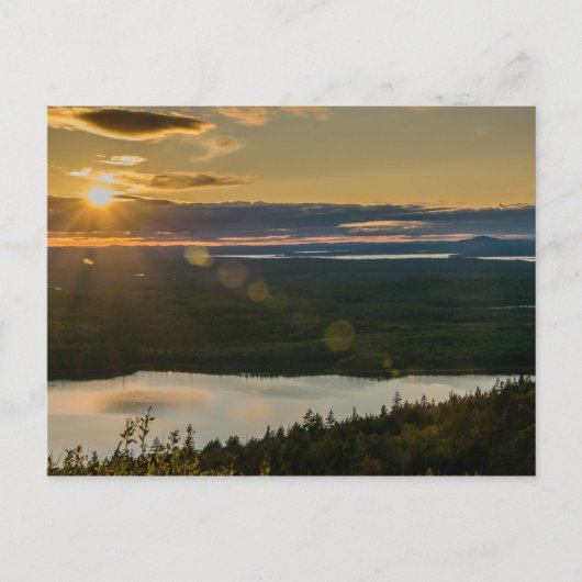 Sunset at Cadillac Mountain Acadia NP Briefkaart (Voorkant)
